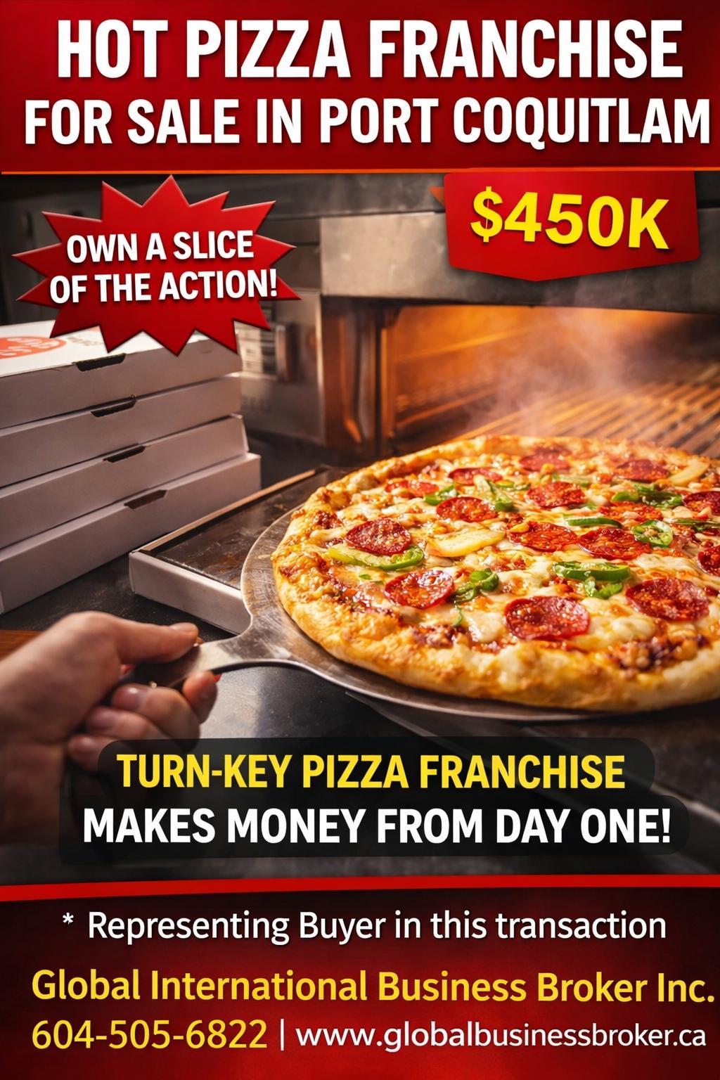 TURN HEAT INTO PROFIT. ESTABLISHED PIZZA FRANCHISE. BC